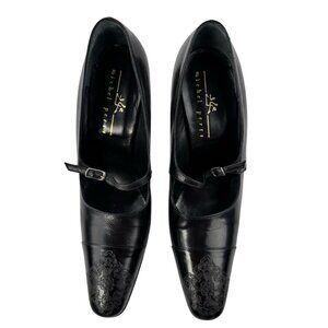 Michel Perry Vintage Leather Black Shoes Size 37